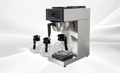 Coffee Combo：1Brewer +3 Glass Decanters CD-3-AW1U1D
