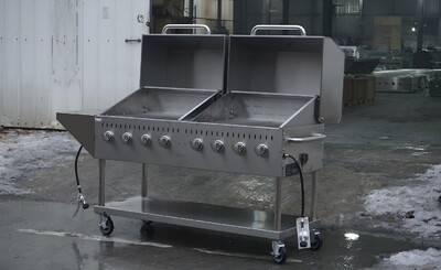 NSF 60" Outdoor Grill With Side Shelf And Roll Dome TCBQ-60