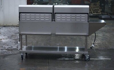 NSF 72" Outdoor Grill With Side Shelf And Roll Dome TCBQ-72