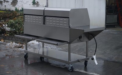 NSF 72" Outdoor Grill With Side Shelf And Roll Dome TCBQ-72