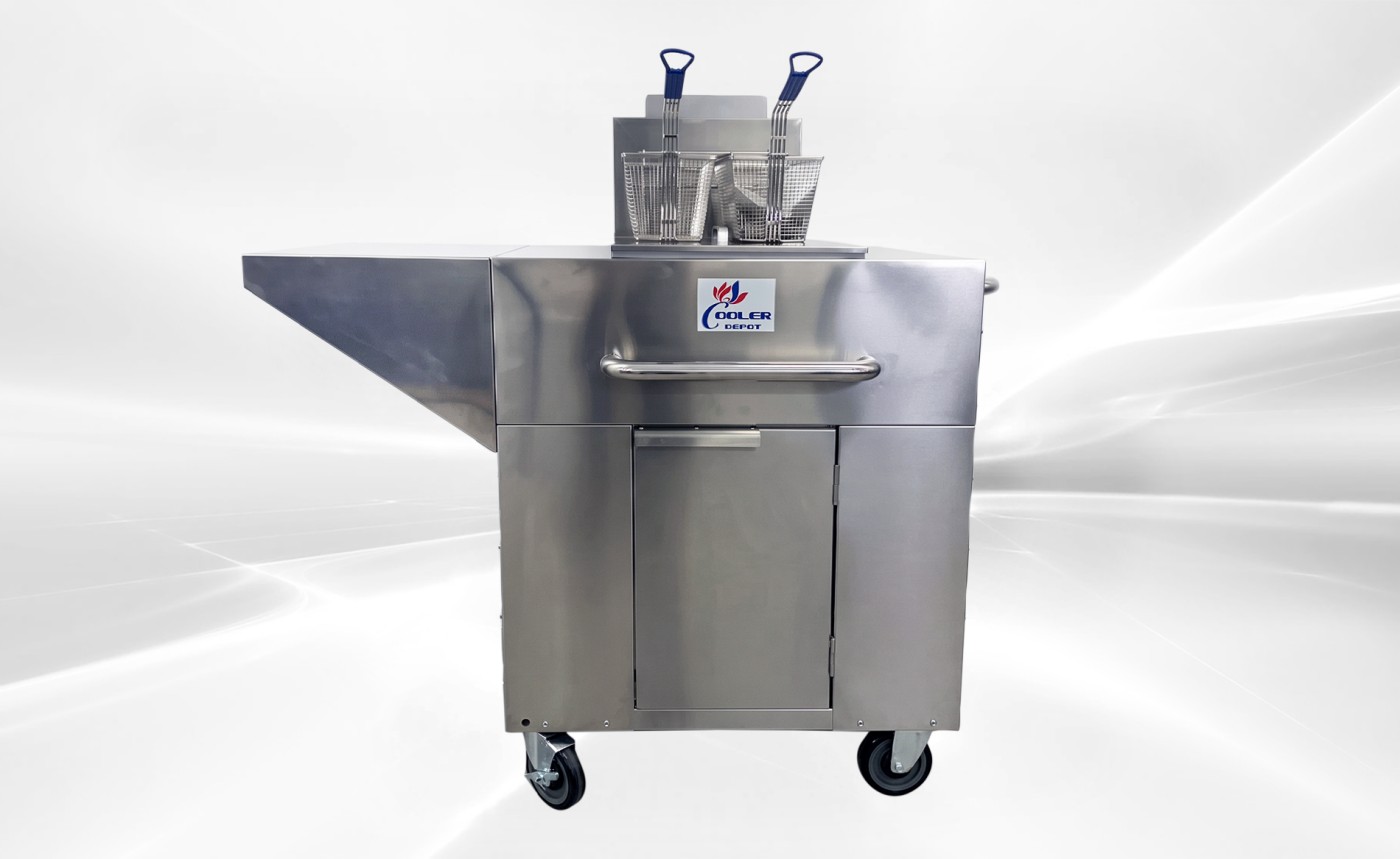 NSF Outdoor Fryer Single Tank Fryer Cart LP TC-OF