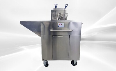 NSF Outdoor Fryer Single Tank Fryer Cart LP TC-OF