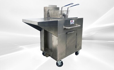 NSF Outdoor Fryer Single Tank Fryer Cart LP TC-OF