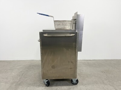NSF Outdoor Fryer Single Tank Fryer Cart LP TC-OF