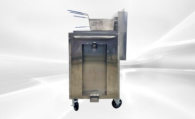 NSF Outdoor Fryer Twin Tank Fryer Cart LP TC-DOF