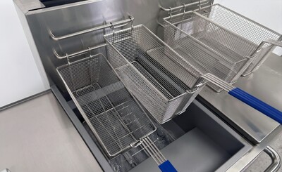 NSF Outdoor Fryer Twin Tank Fryer Cart LP TC-DOF