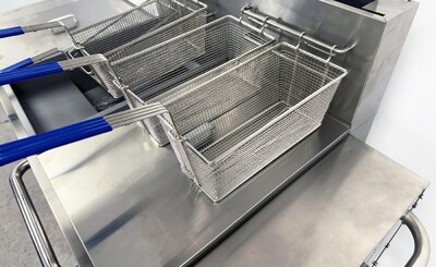 NSF Outdoor Fryer Twin Tank Fryer Cart LP TC-DOF