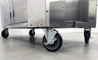 NSF Outdoor Fryer Twin Tank Fryer Cart LP TC-DOF