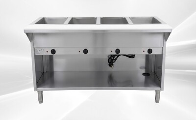 ETL 4 Plate Warmer And Dry Steam Table 110v NH-4-120-OC