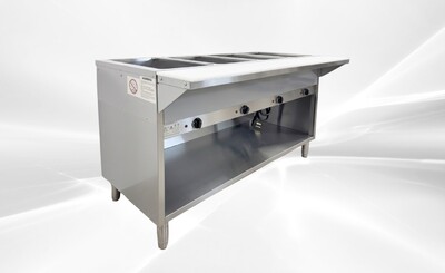 ETL 4 Plate Warmer And Dry Steam Table 110v NH-4-120-OC