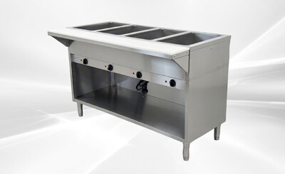 ETL 4 Plate Warmer And Dry Steam Table 110v NH-4-120-OC
