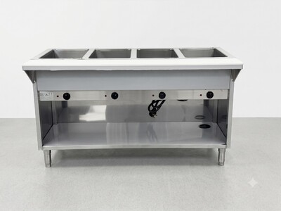 ETL 4 Plate Warmer And Dry Steam Table 110v NH-4-120-OC