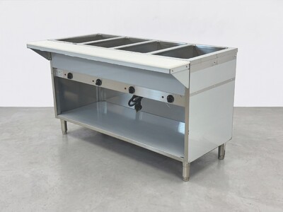 ETL 4 Plate Warmer And Dry Steam Table 110v NH-4-120-OC