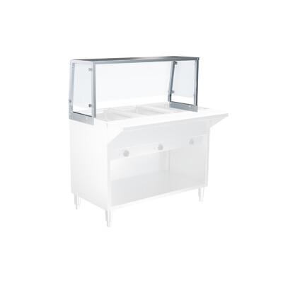 Only cover for 3 plate warmer steam table   NH-3-GSN