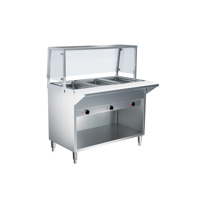 Only cover for 3 plate warmer steam table   NH-3-GSN