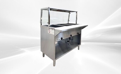 Only cover for 3 plate warmer steam table   NH-3-GSN