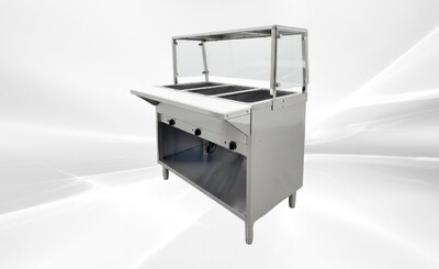 Only cover for 3 plate warmer steam table   NH-3-GSN