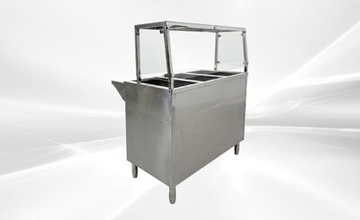 Only cover for 3 plate warmer steam table   NH-3-GSN