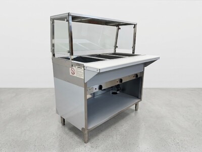Only cover for 3 plate warmer steam table   NH-3-GSN