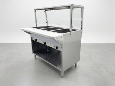 Only cover for 3 plate warmer steam table   NH-3-GSN