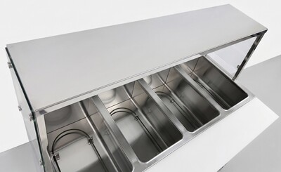 Only cover for 4 plate warmer steam table  NH-4-GSN