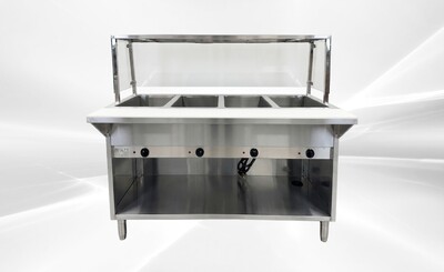 Only cover for 4 plate warmer steam table  NH-4-GSN