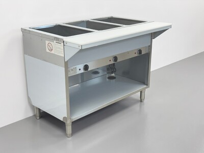 ETL 3 plate dry warmer steam table 120v NH-3-120-OC