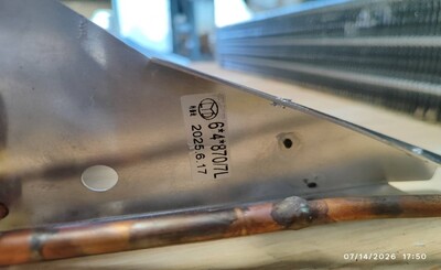 [Parts] CL-5F Bakery Refrigerator Evaporator Coil 6*4*870/7L