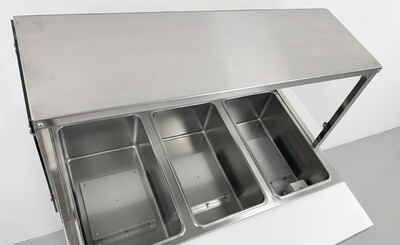 Only cover for 3 pan warmer steam table NH-3-GSN