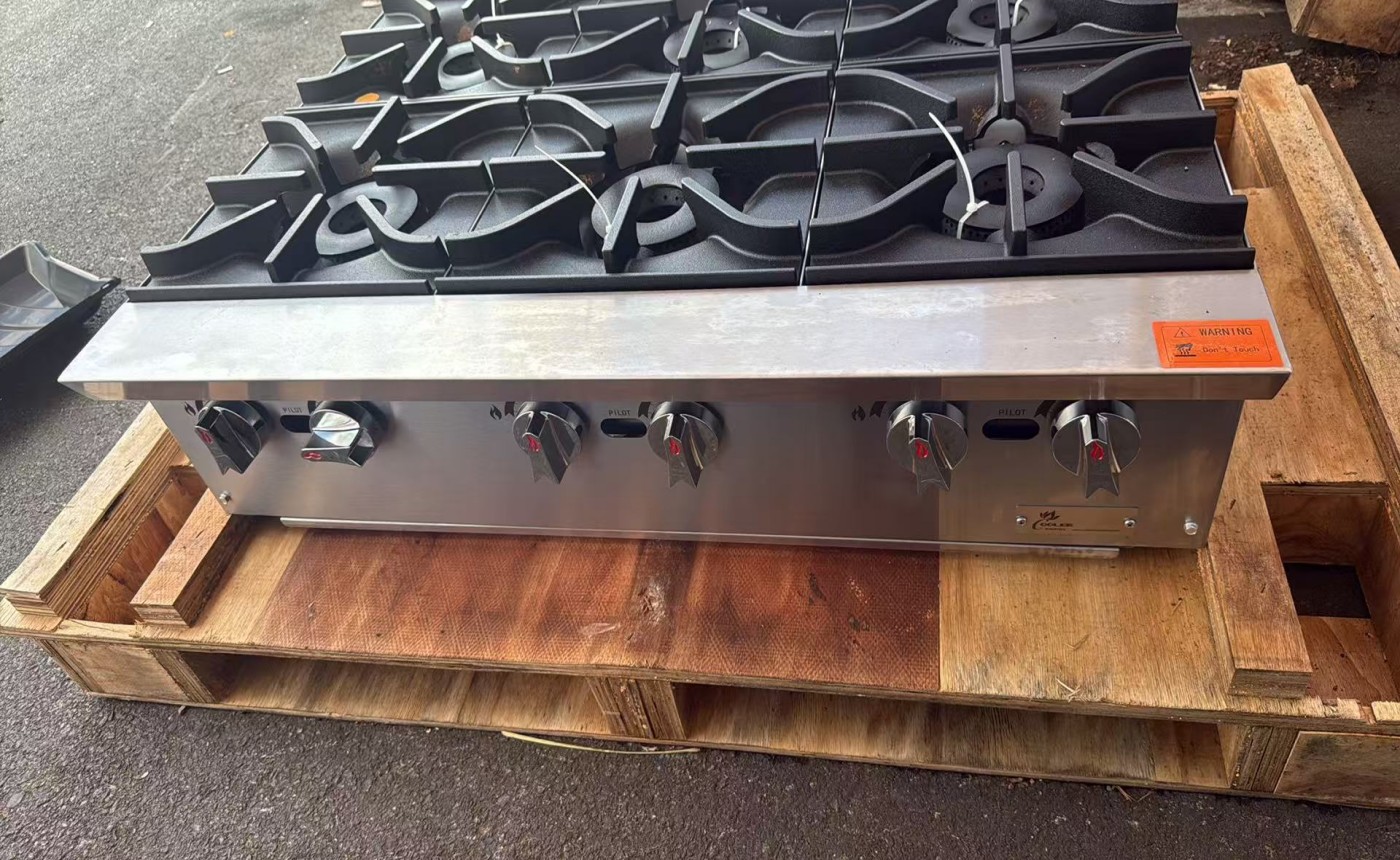 Clearance NSF 36ins Six burner hotplate 106108N072201