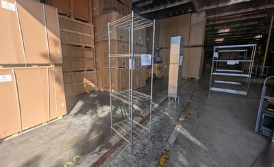 Clearance W24xD18xH71 4 Tier Wire Shelving Shelves 106204L0724