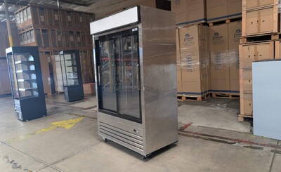Clearance  54 inches Two Slide glass Door Refrigerator 50291L072