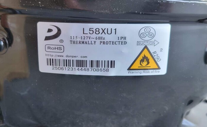 [Parts]QBQ-188 115-127V~60Hz 1PH Compressor L58XU1