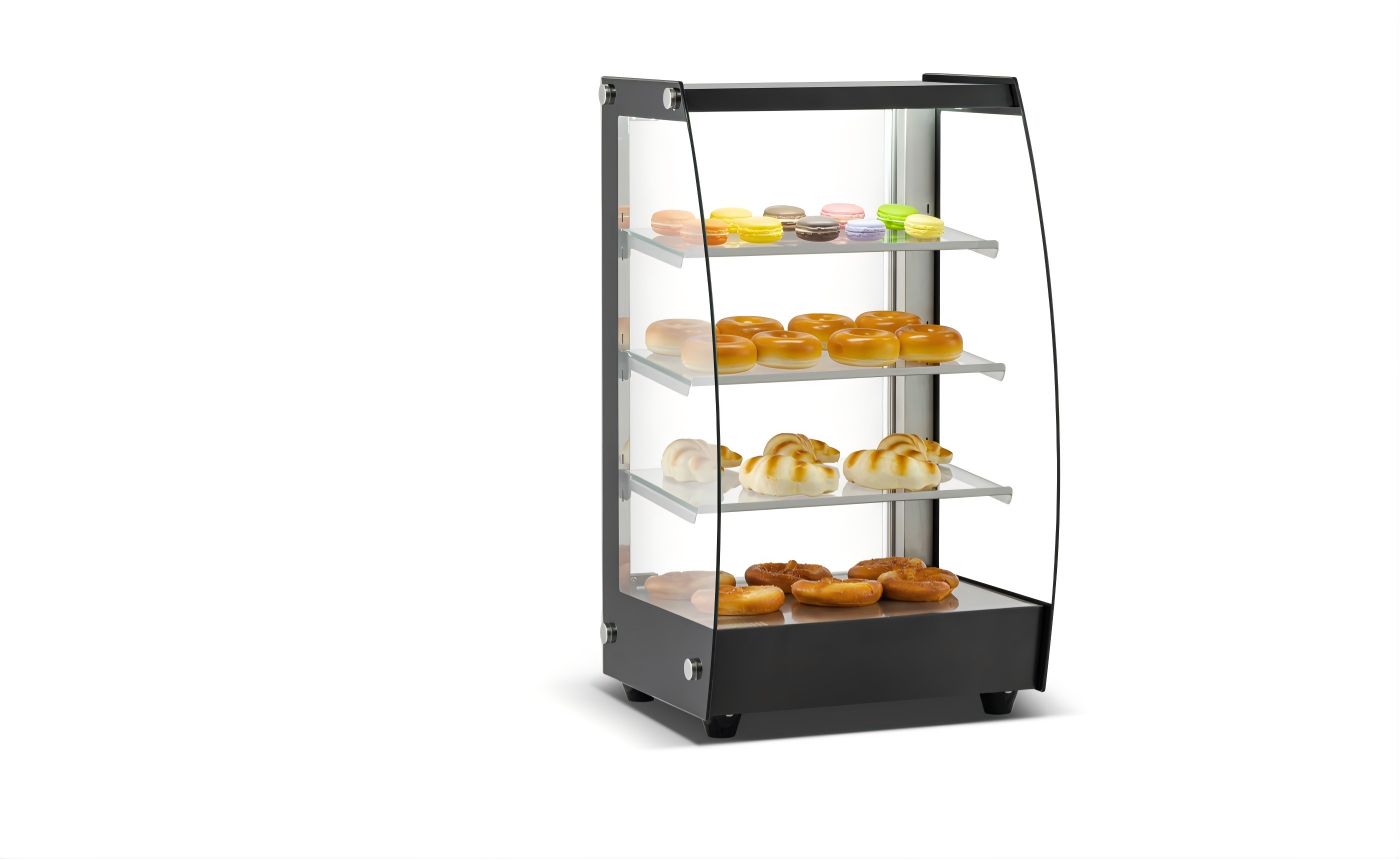 3 Shelves Countertop Glass Display Dry Case ZW-75