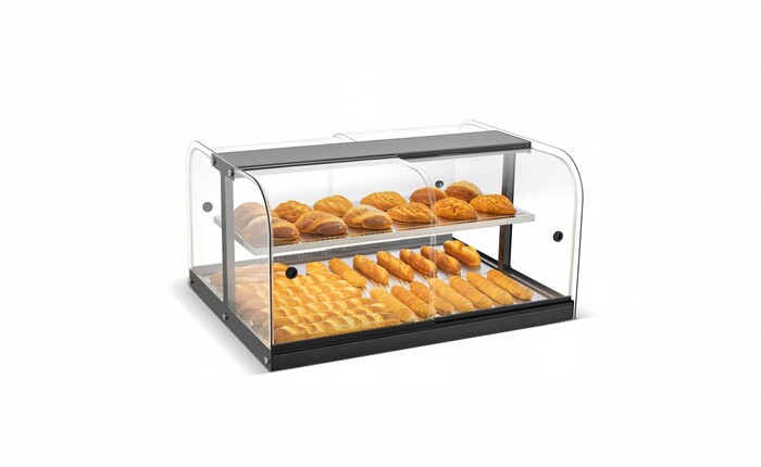 47 ins Countertop Front Rear Sliding Door Dry Case ZW-120A-2