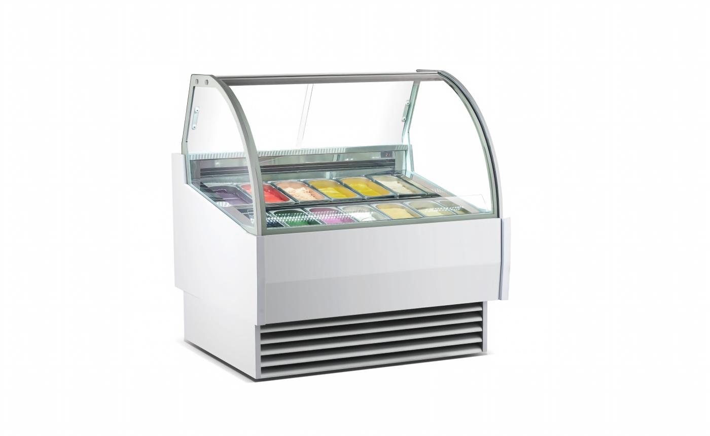 NSF 47 Inches 12 Pan Gelato Dipping Cabinet DW-12R