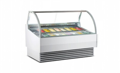 NSF 67 Inches 18 Pan Gelato Dipping Cabinet DW-18R