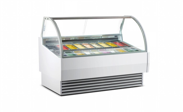 NSF 67 Inches 18 Pan Gelato Dipping Cabinet DW-18R