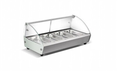 NSF Countertop Heated Display Case 4 pan hot food HW4