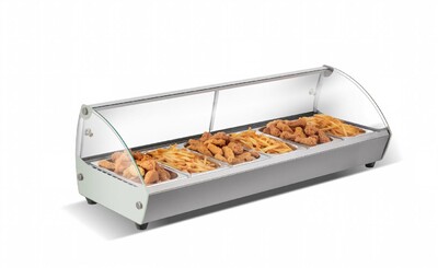 NSF Countertop Heated Display Case 6 pan hot food HW6