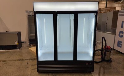 Clearance NSF 74 inches 3 Glass Door Refrigerator 106305C0803