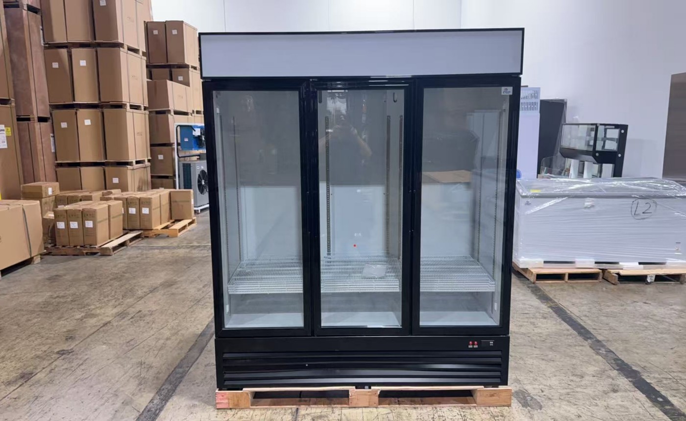 Clearance NSF 74 inches 3 Glass Door Refrigerator 106399C0806