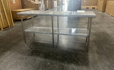 Clearance 84W x 30D x34H All Stainless Steel Table 38311F0806