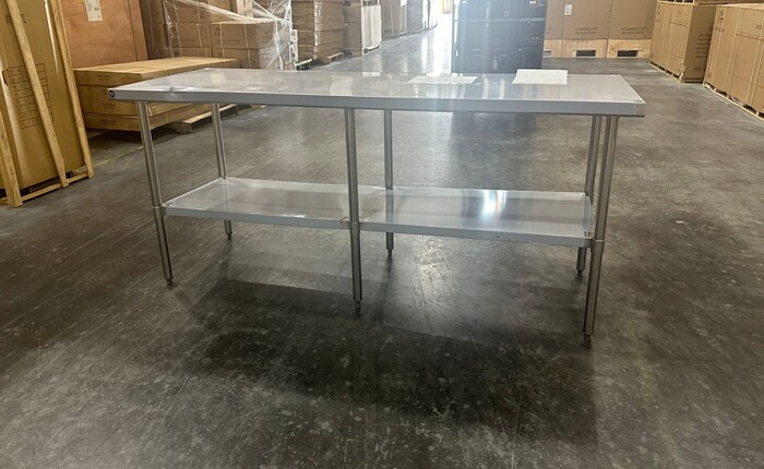 Clearance 84W x 30D x34H All Stainless Steel Table 38311F0806