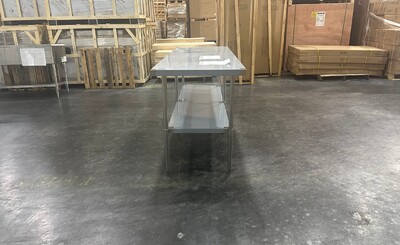 Clearance 84W x 30D x34H All Stainless Steel Table 38311F0806