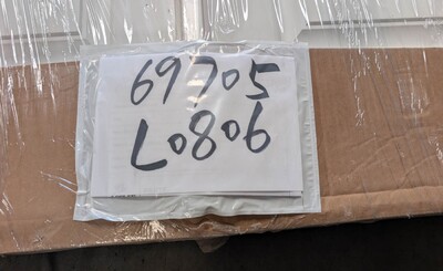 Clearance Two White Wooden Glass Door 69705L0806
