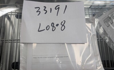 Clearance 5 ft Black Refrigerated Countertop Display 33191L0808