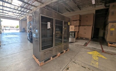 Clearance 3 GlassDoor Stainless Steel Refrigerator 86464L0808