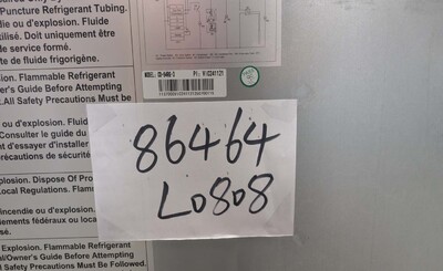 Clearance 3 GlassDoor Stainless Steel Refrigerator 86464L0808