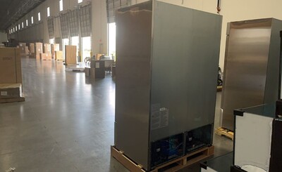 Clearance NSF 2Glass Door Stainless Steel Freezer 56966H0808